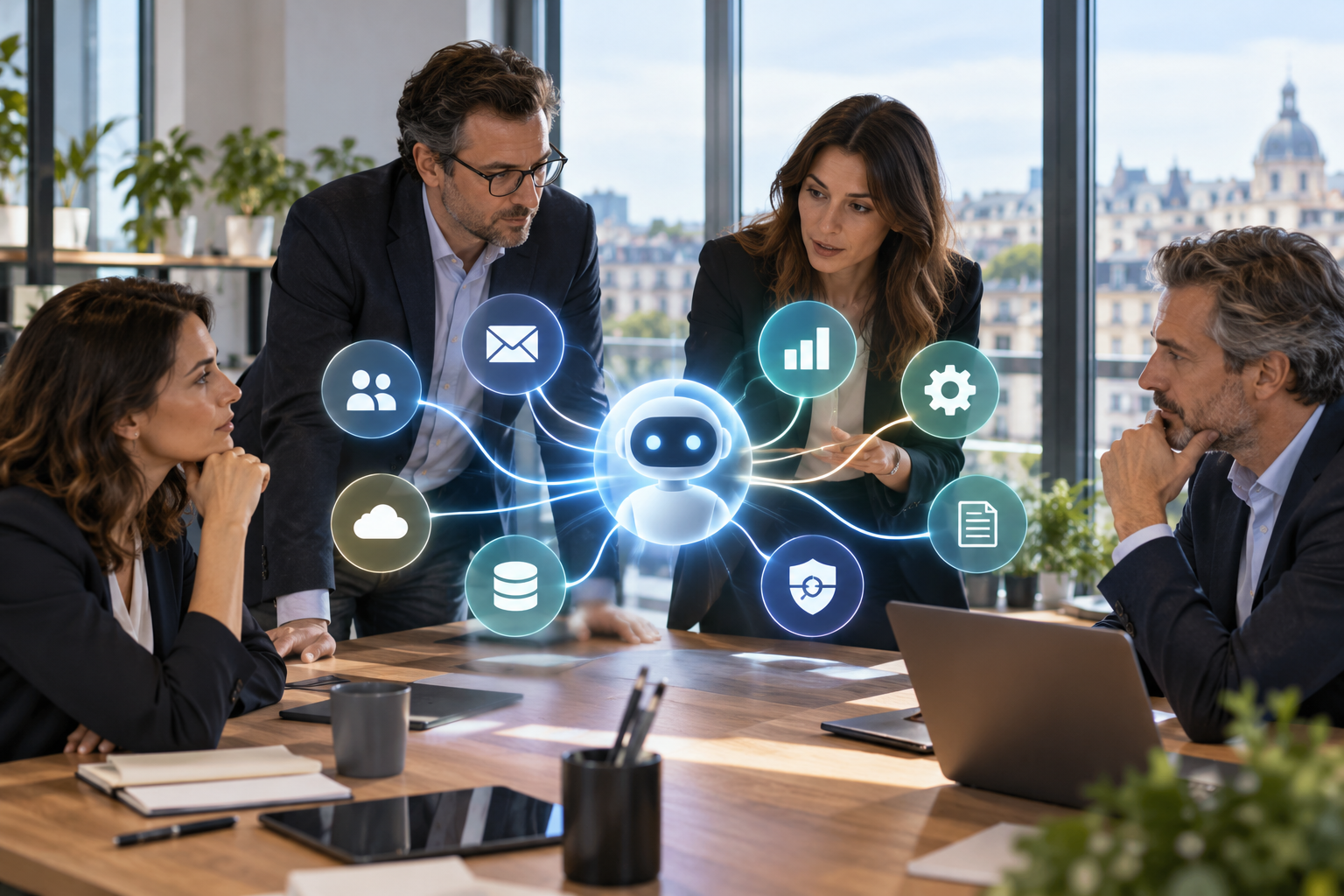 Agents IA : sécuriser les flux métier des PME - illustration Nextis AI