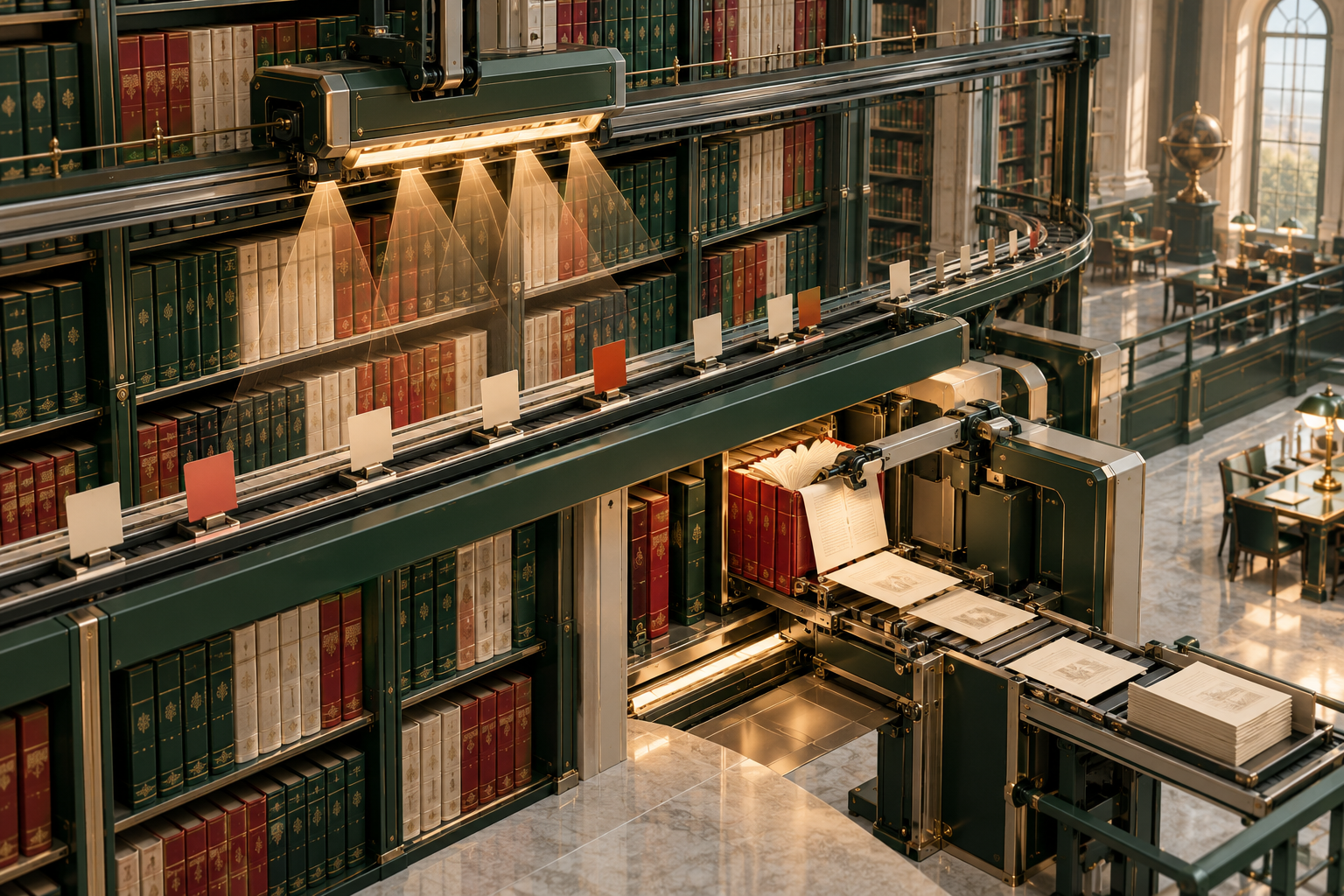 Library-like mechanism discovering sources before a separate reader retrieves selected page content.