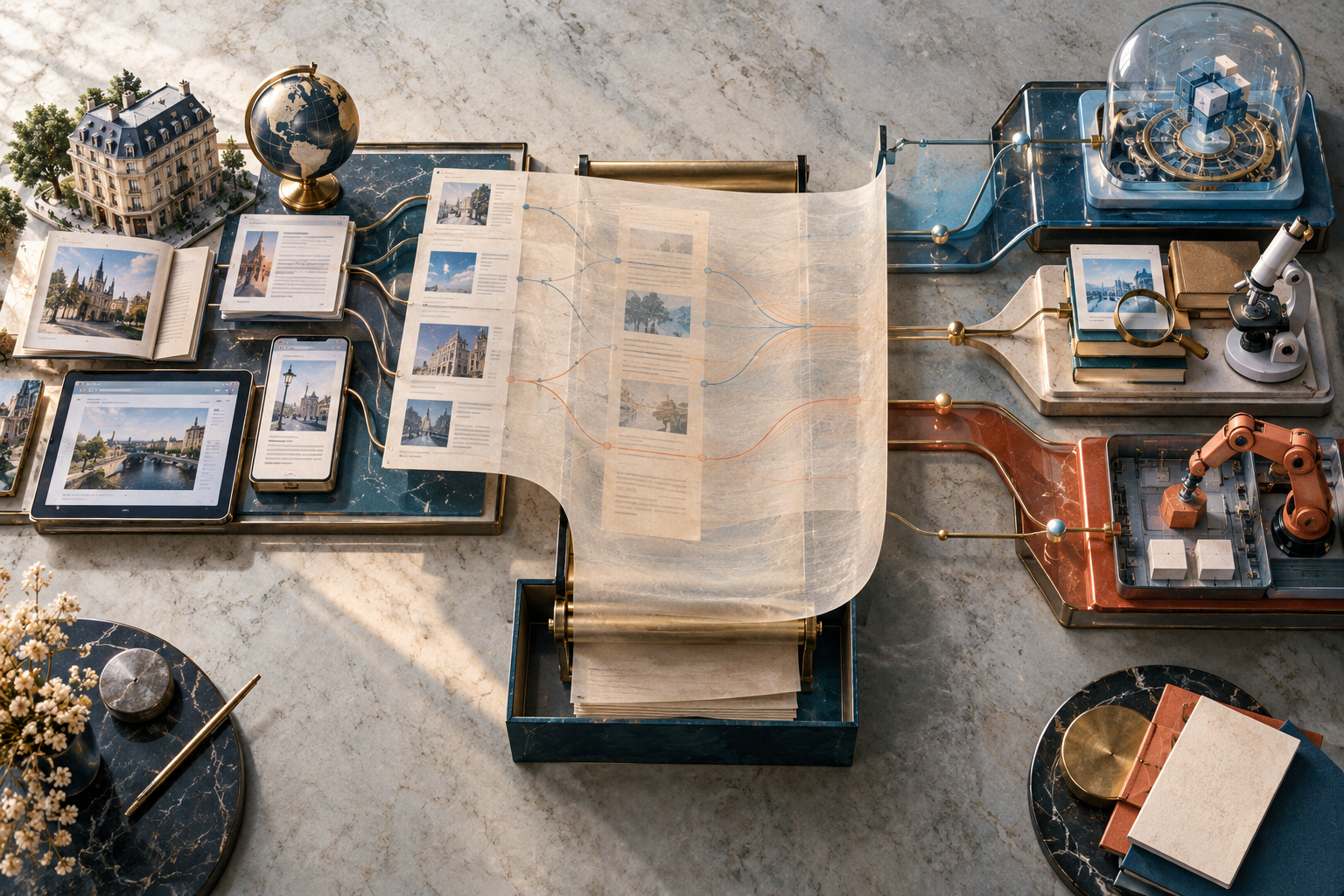 A single permissions sheet extending across domain, web-page and AI-training components