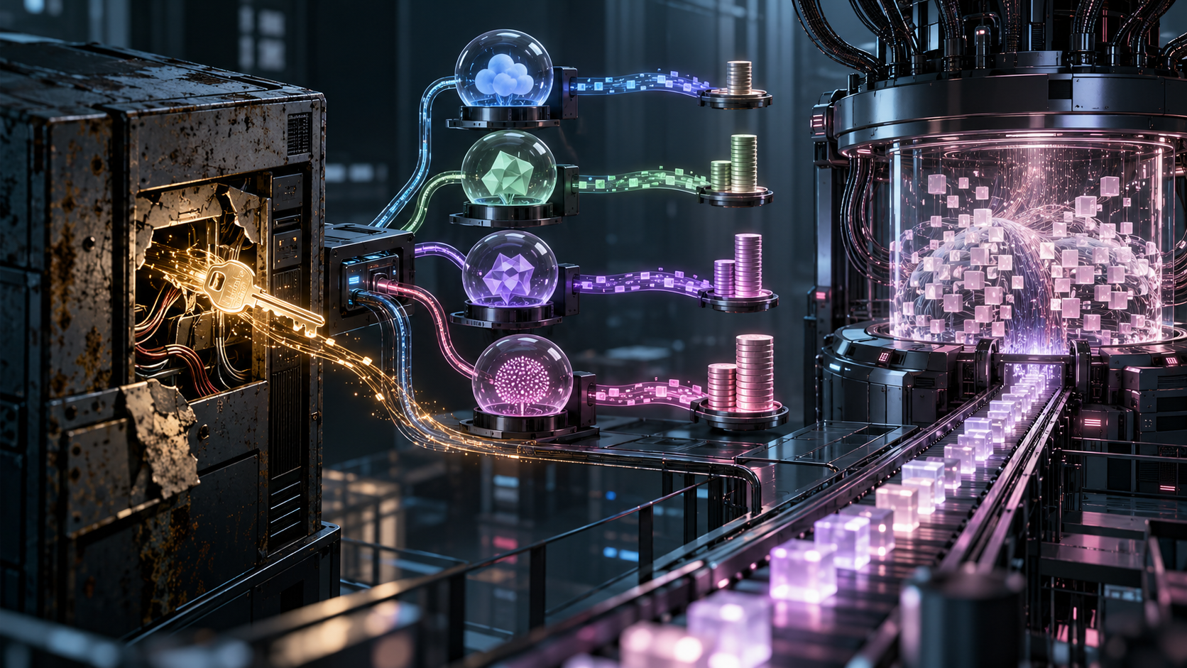 An exposed API credential diverts model requests from a coding console into an unauthorised training system.