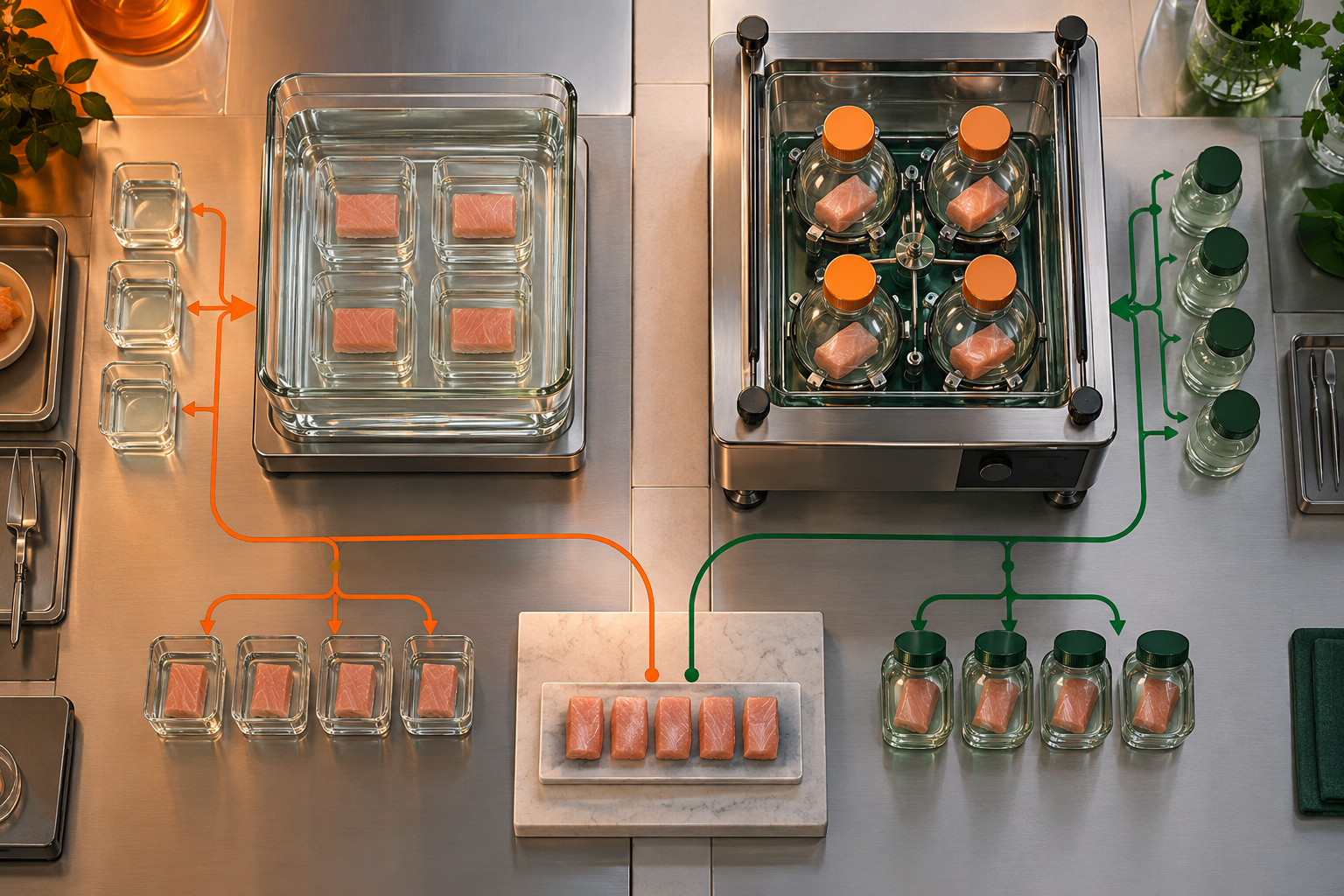 Conceptual comparison of a static room-temperature soak and a controlled heated shaking protocol.
