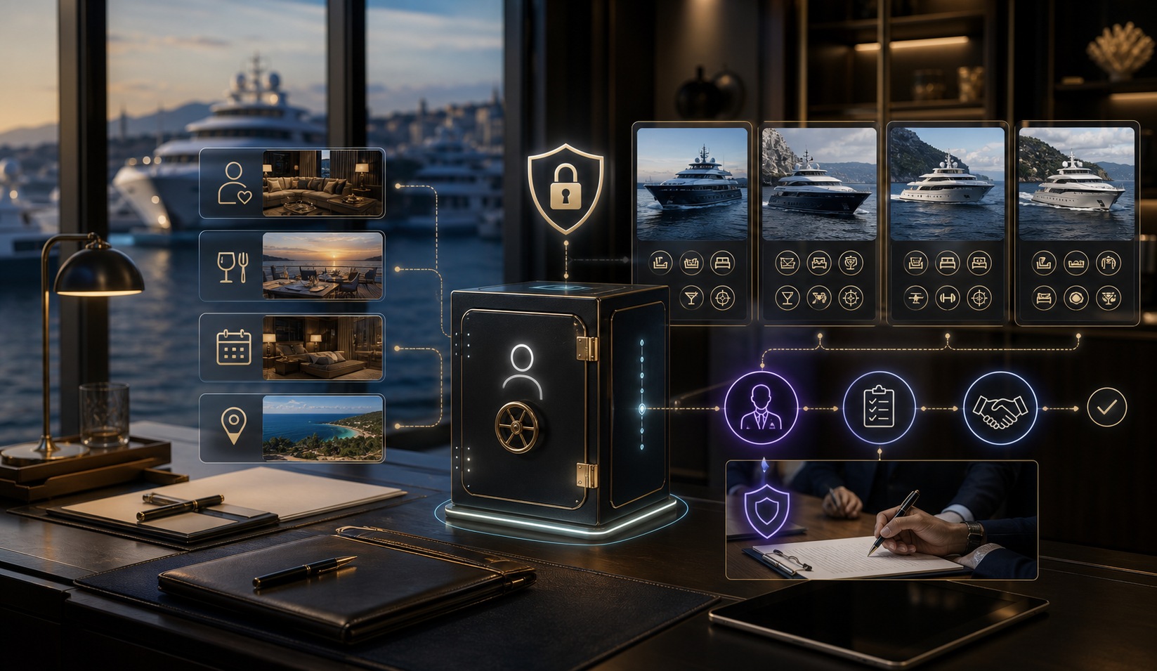 AI personalization and privacy for luxury yacht charter websites