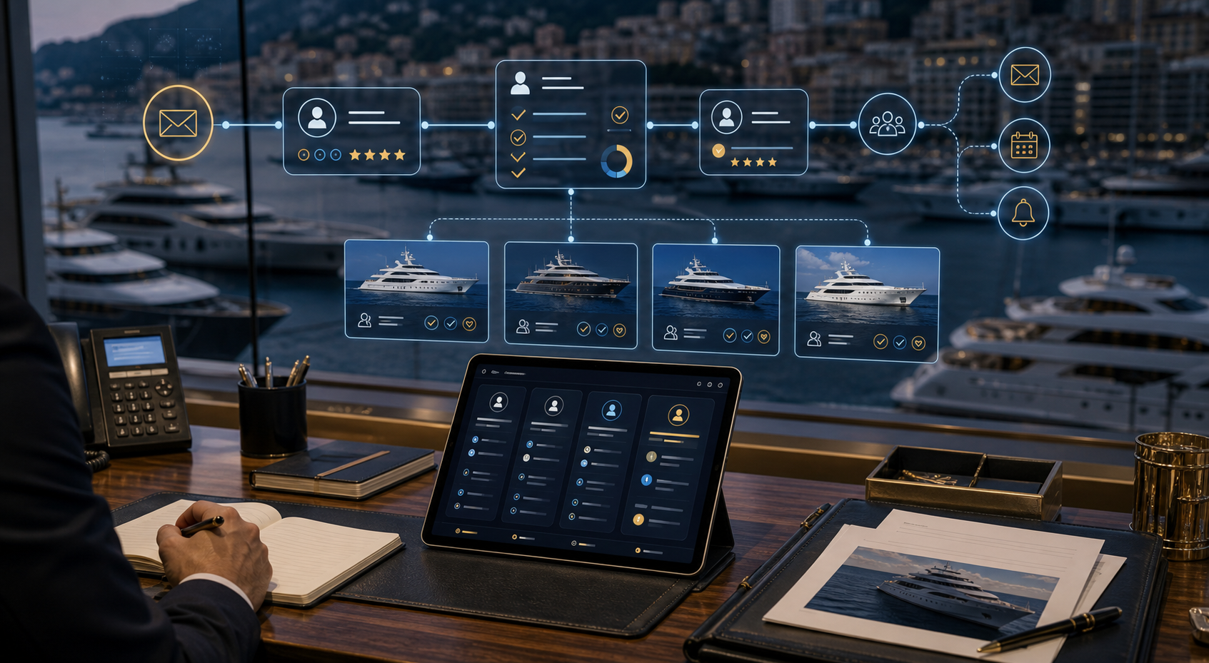 AI lead qualification and CRM automation for yacht charter brokers