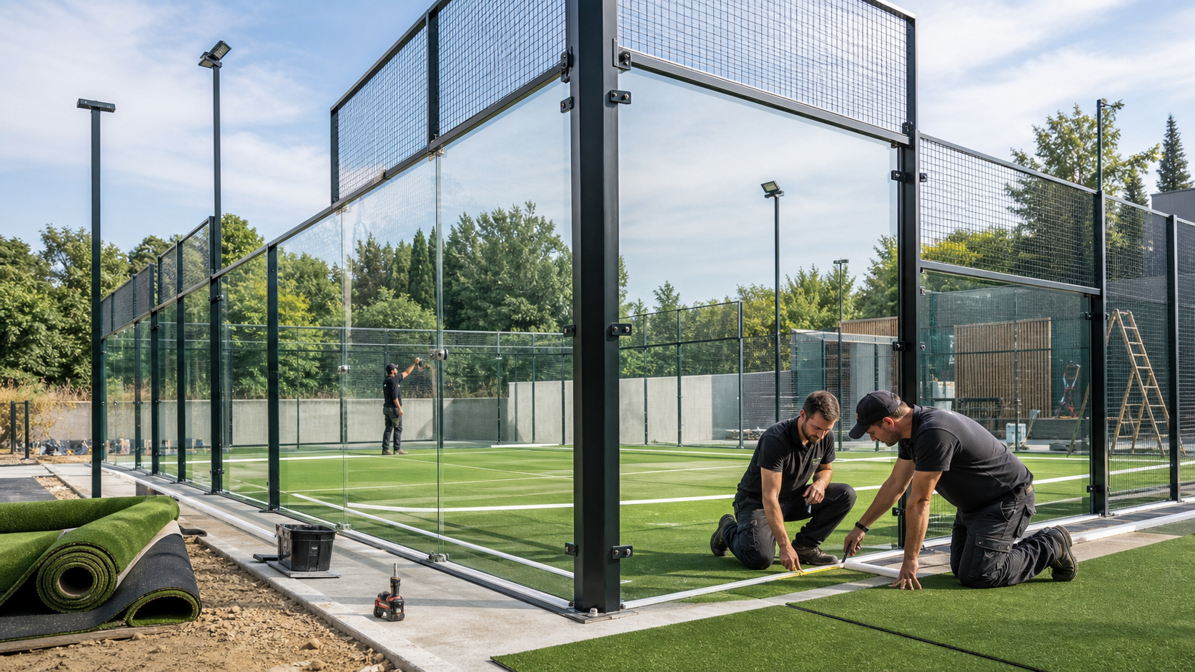 Complexe padel terminé et exploitable
