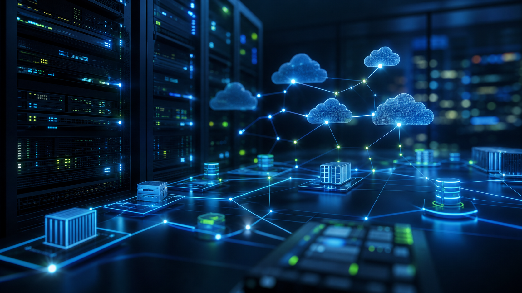 Architecture cloud-native distribuée reliant microservices conteneurs et edge computing